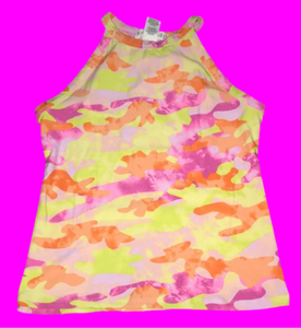 NWT Eye Candy bright halter tank M